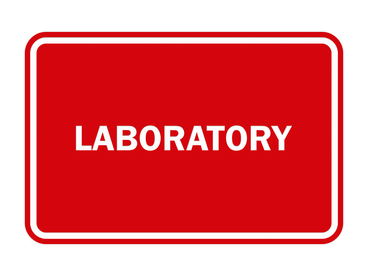Signs ByLITA Classic Framed Laboratory Sign