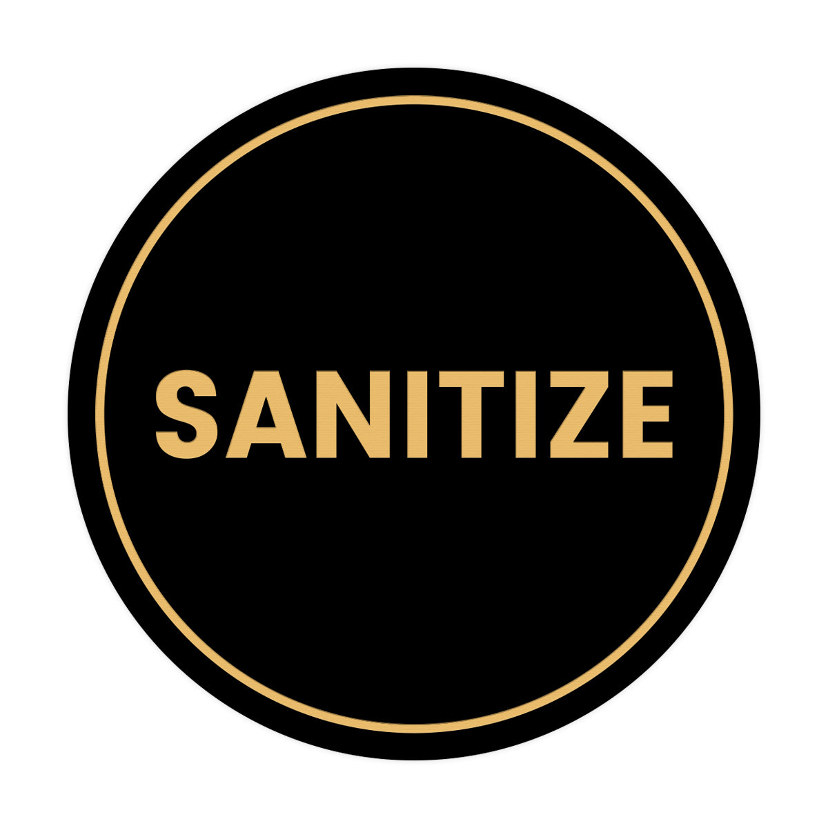 Signs ByLITA Circle Sanitize Sign