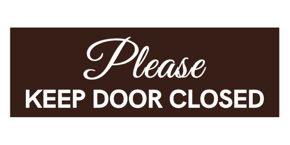 Signs ByLITA Basic Please Keep Door Closed Sign