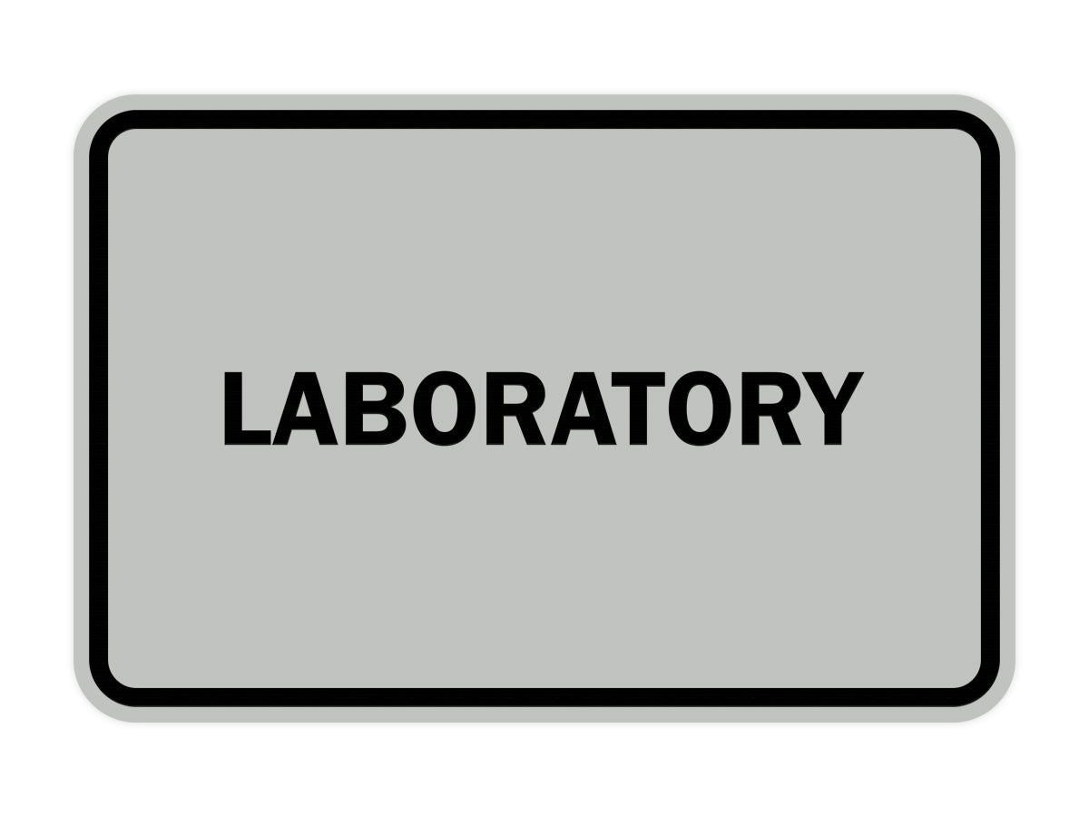 Signs ByLITA Classic Framed Laboratory Sign