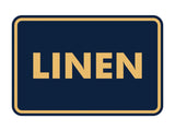 Signs ByLITA Classic Linen Sign with Adhesive Tape, Mounts On Any Surface, Weather Resistant, Indoor/Outdoor Use