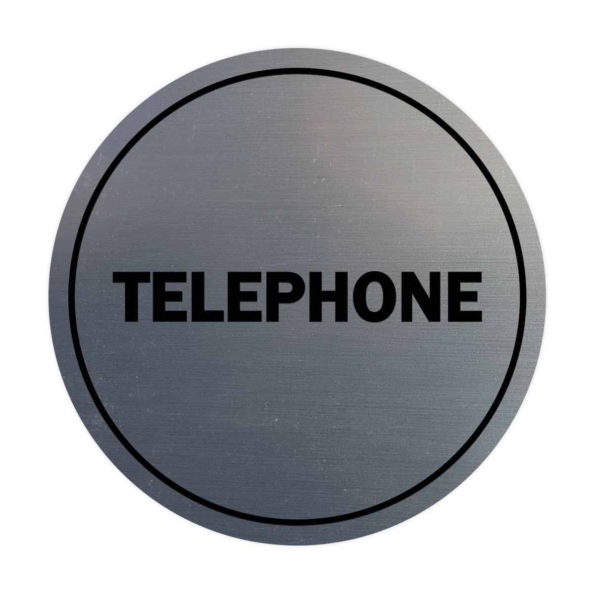 Signs ByLITA Circle Telephone Sign