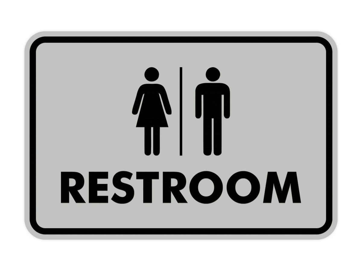 Signs ByLITA Classic All Gender Restroom Sign