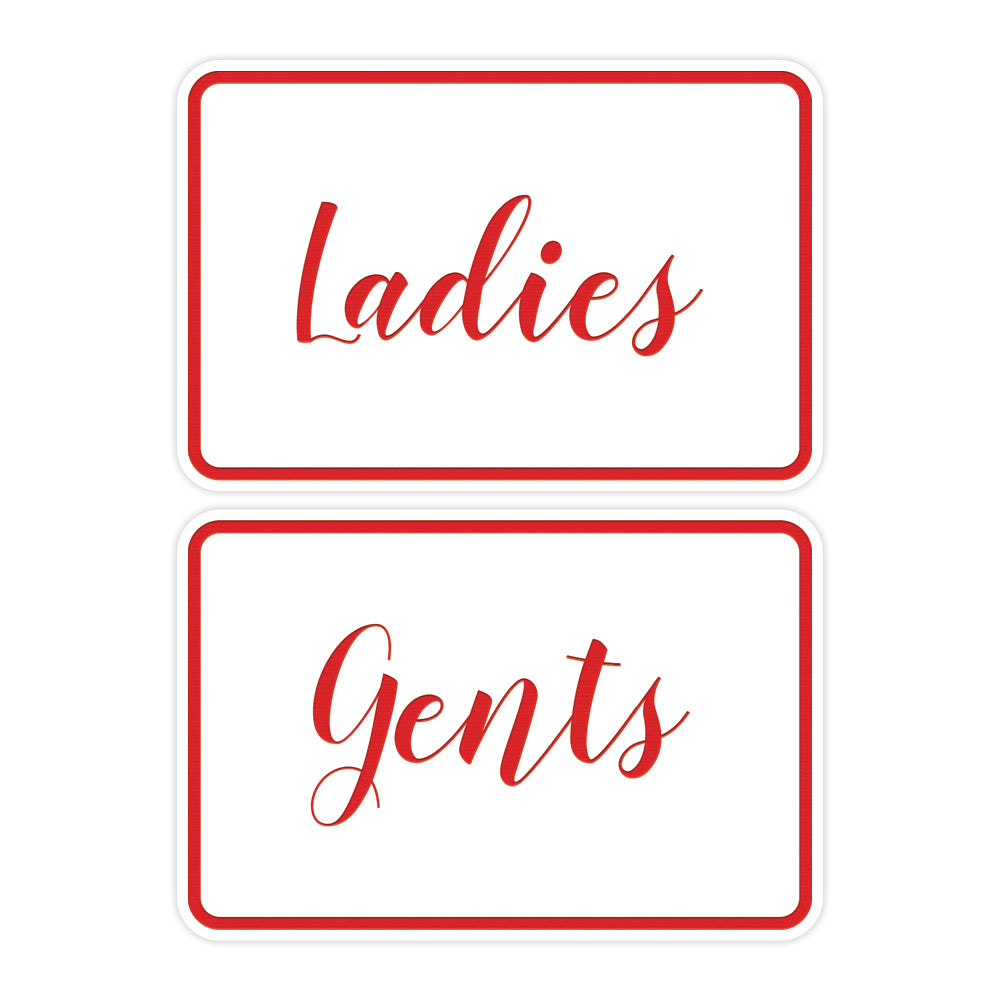 Signs ByLITA Classic Framed Ladies And Gents Sign Set