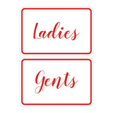 Signs ByLITA Classic Framed Ladies And Gents Sign Set
