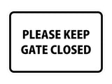Signs ByLITA Classic Framed Please Keep Gate Closed