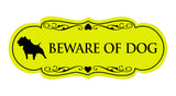 Signs ByLITA Designer Beware of Dog Sign