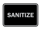 Signs ByLITA Classic Framed Sanitize Sign