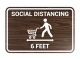 Signs ByLITA Classic Framed Social Distancing Sign