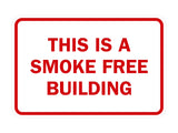 Signs ByLITA Classic Framed This is a Smoke Free Building Sign