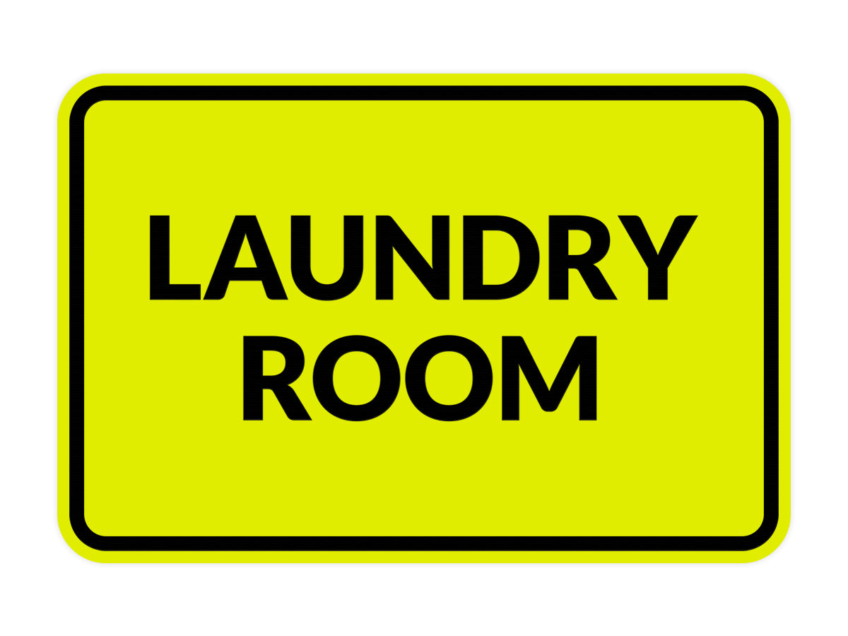 Signs ByLITA Classic Framed Laundry Room
