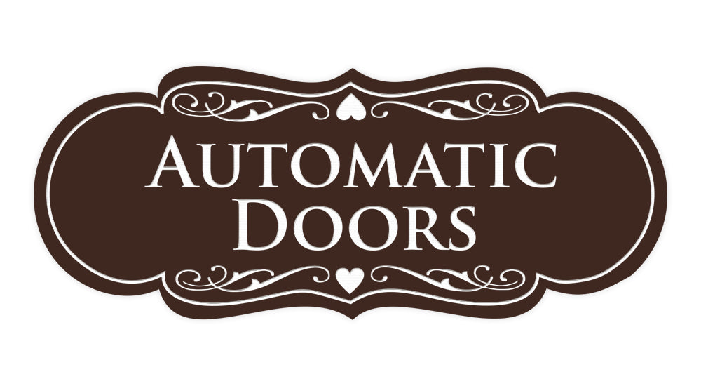 Signs ByLITA Designer Automatic Doors Sign