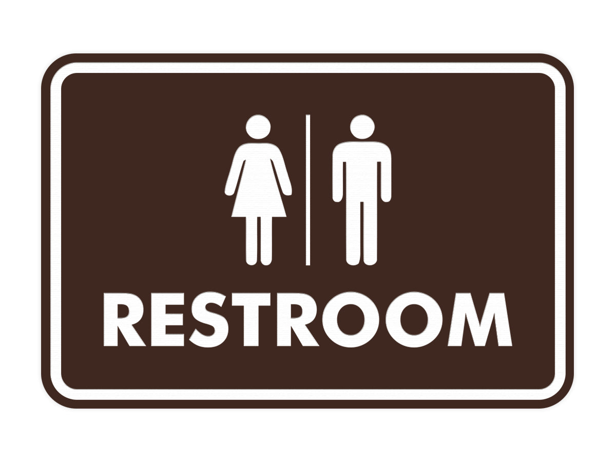 Signs ByLITA Classic All Gender Restroom Sign