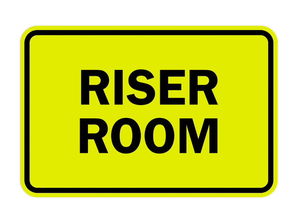 Signs ByLITA Classic Framed Riser Room