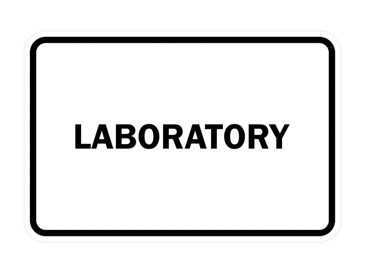 Signs ByLITA Classic Framed Laboratory Sign