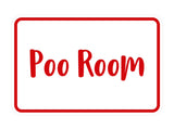 Signs ByLITA Classic Framed Poo Room Sign