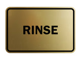 Signs ByLITA Classic Framed Rinse Sign