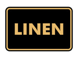 Signs ByLITA Classic Linen Sign with Adhesive Tape, Mounts On Any Surface, Weather Resistant, Indoor/Outdoor Use