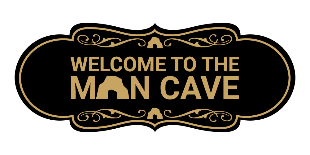 Designer Welcome to the Man Cave Wall or Door Sign