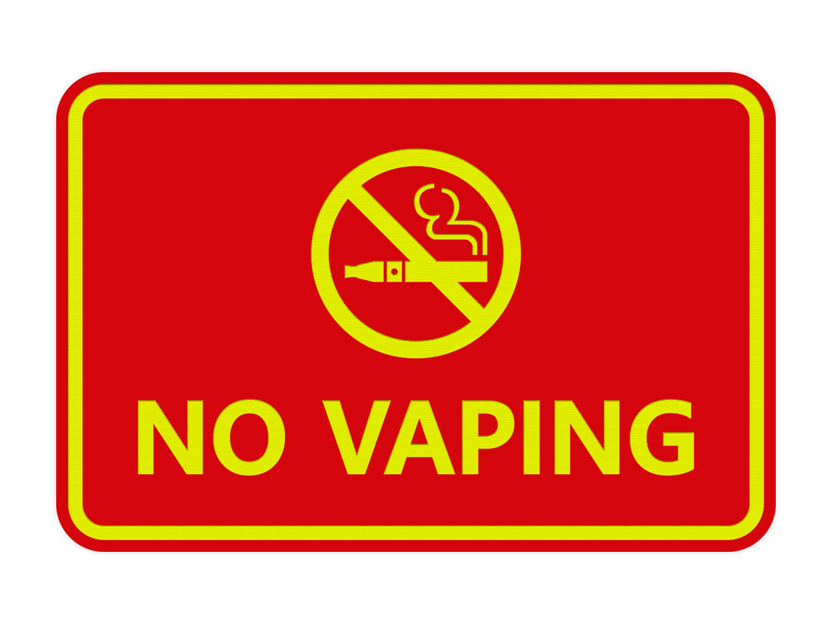 Signs ByLITA Classic Framed No Vaping