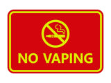 Signs ByLITA Classic Framed No Vaping