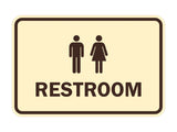 Signs ByLITA Classic Framed Unisex Restroom Sign