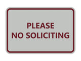 Signs ByLITA Classic Framed Please No Soliciting Sign