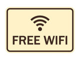 Signs ByLITA Classic Framed Free Wifi Sign