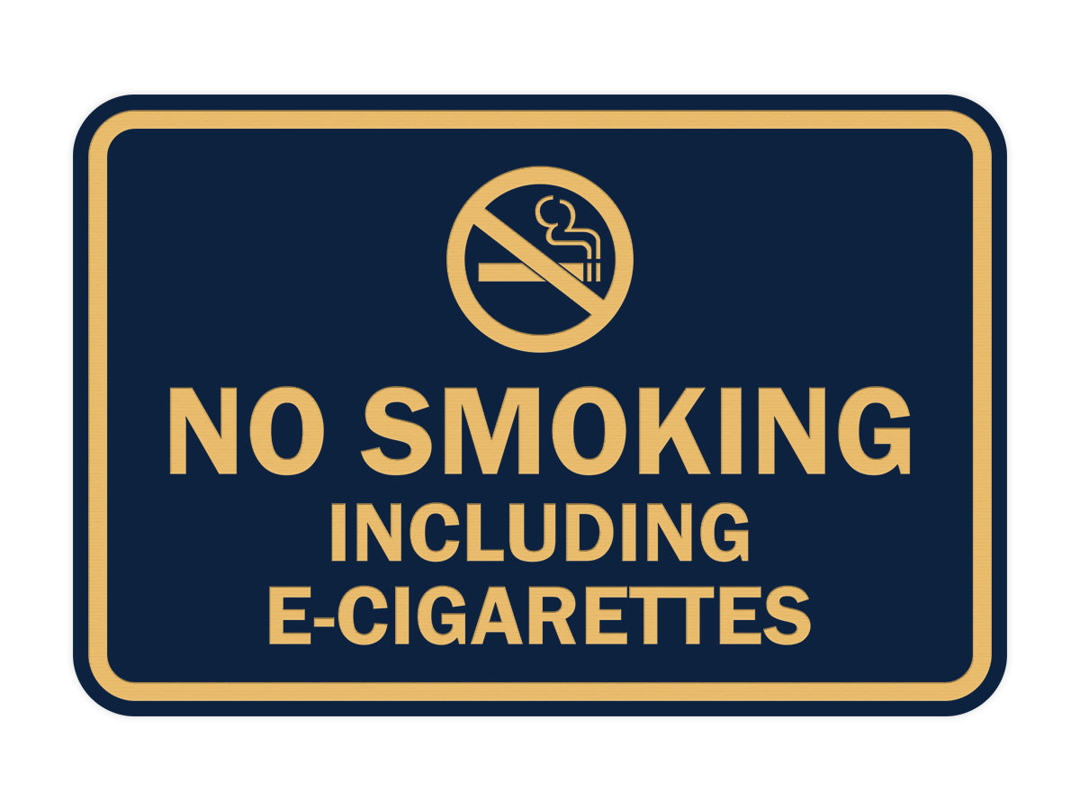 Signs ByLITA Classic Framed No Smoking Including E-Cigarettes Sign