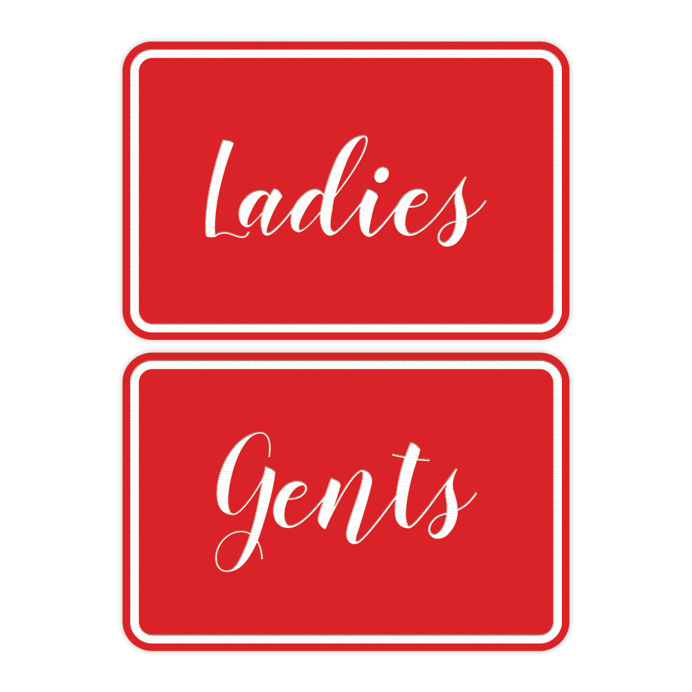 Signs ByLITA Classic Framed Ladies And Gents Sign Set