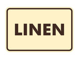Signs ByLITA Classic Linen Sign with Adhesive Tape, Mounts On Any Surface, Weather Resistant, Indoor/Outdoor Use