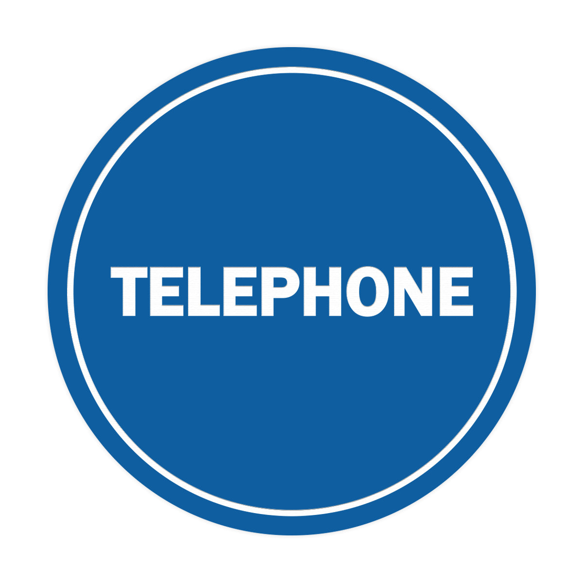 Signs ByLITA Circle Telephone Sign