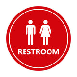 Signs ByLITA Circle Unisex Restroom Sign