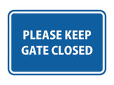 Signs ByLITA Classic Framed Please Keep Gate Closed