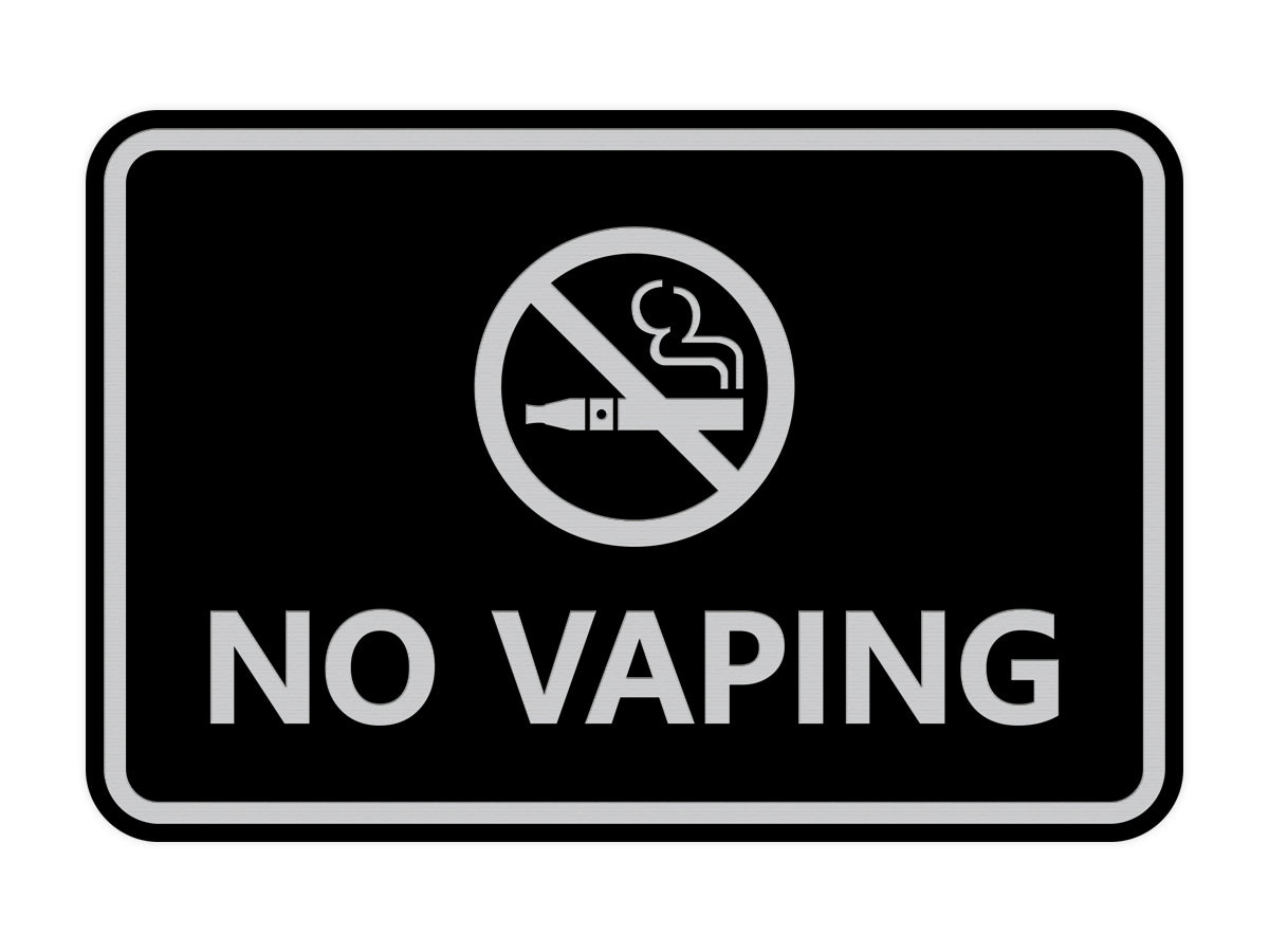 Signs ByLITA Classic Framed No Vaping