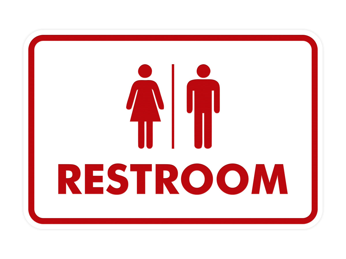 Signs ByLITA Classic All Gender Restroom Sign
