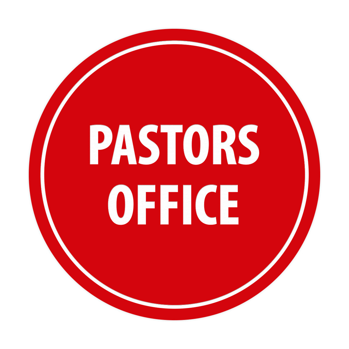 Signs ByLITA Circle Pastors Office Sign