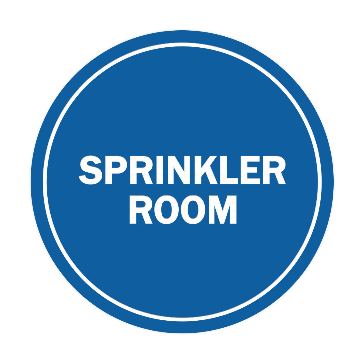 Signs ByLITA Circle Sprinkler Room Sign