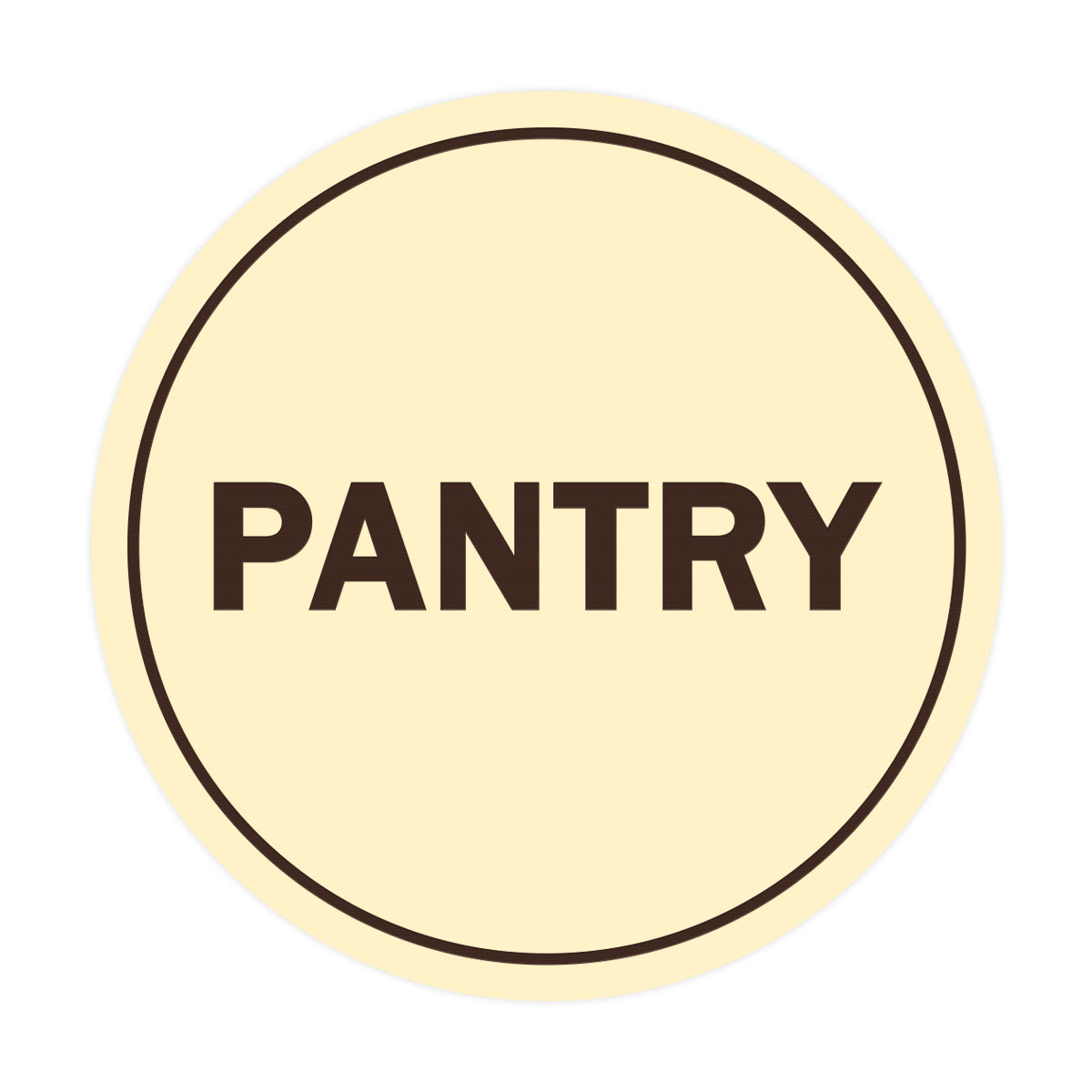 Signs ByLITA Circle Pantry Sign