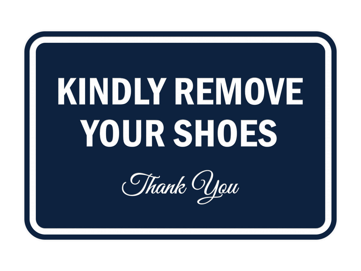 Signs ByLITA Classic Framed Kindly Remove Your Shoes