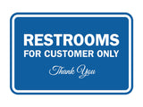 Signs ByLITA Classic Framed Restroom for customers Sign