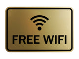 Signs ByLITA Classic Framed Free Wifi Sign