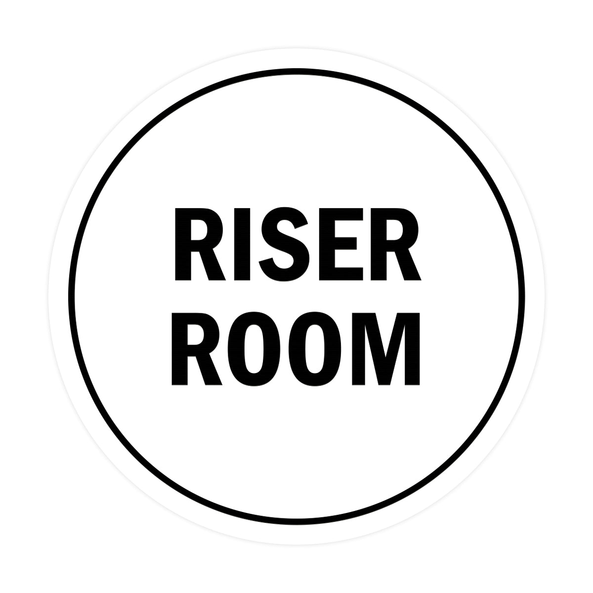Signs ByLITA Circle Riser Room Sign