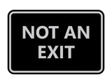 Signs ByLITA Classic Framed Not an Exit Sign