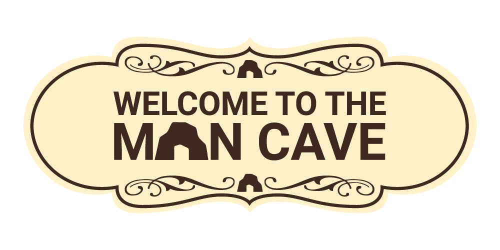 Designer Welcome to the Man Cave Wall or Door Sign