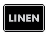 Signs ByLITA Classic Linen Sign with Adhesive Tape, Mounts On Any Surface, Weather Resistant, Indoor/Outdoor Use