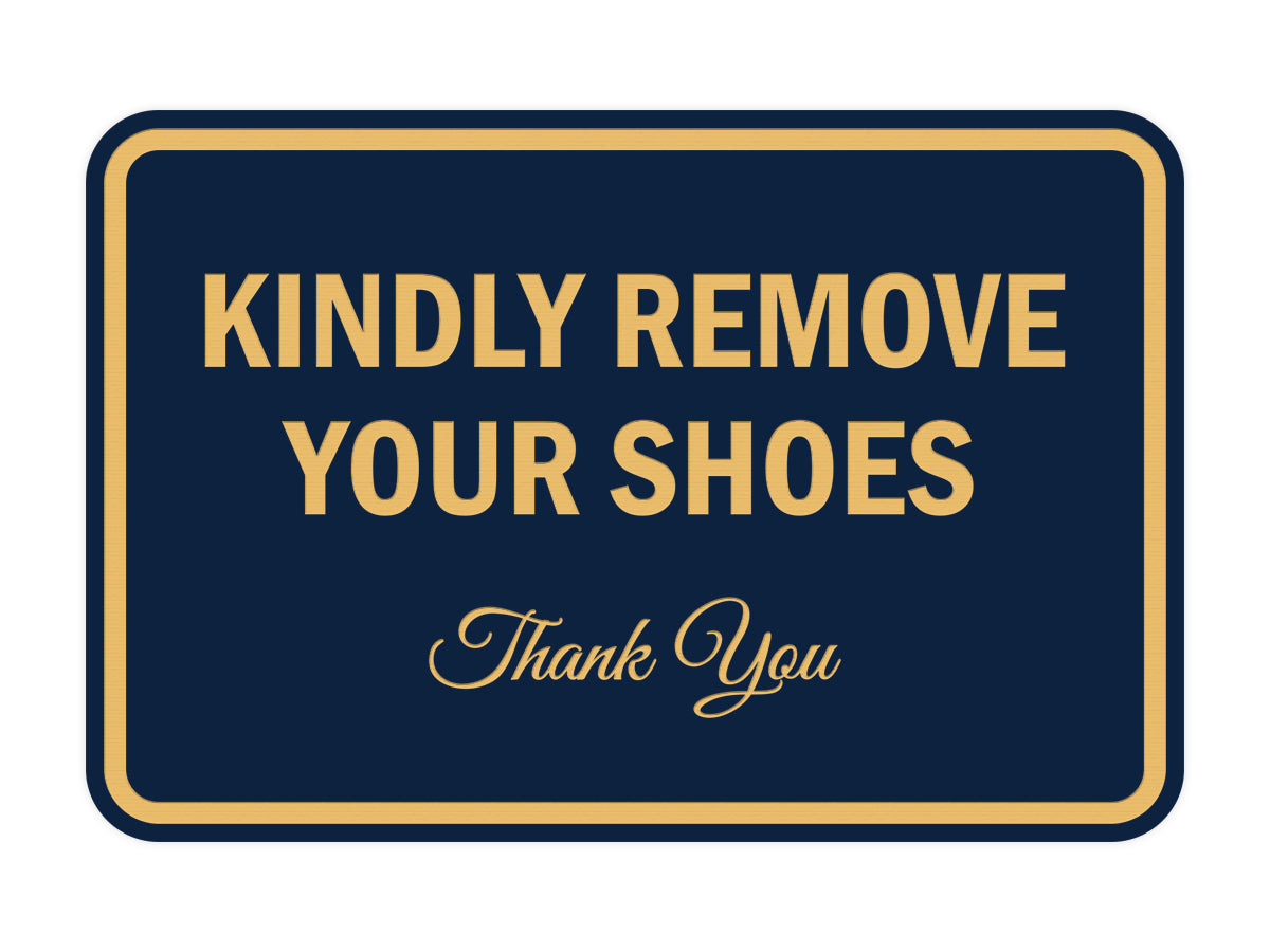 Signs ByLITA Classic Framed Kindly Remove Your Shoes