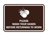 Signs ByLITA Classic Framed Please Wash Your Hands Sign