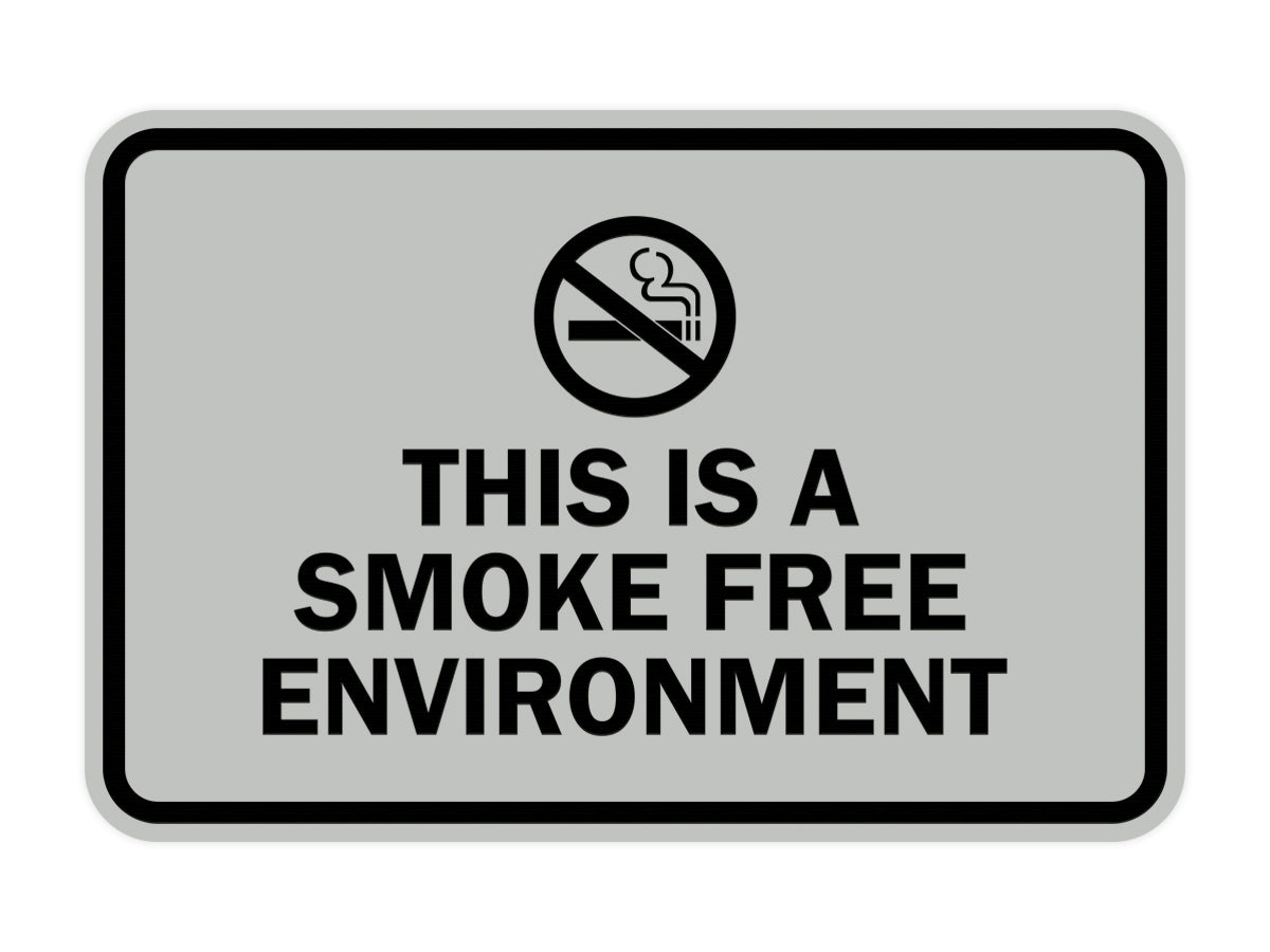 Signs ByLITA Classic Framed This Is A Smoke Free Environment Sign