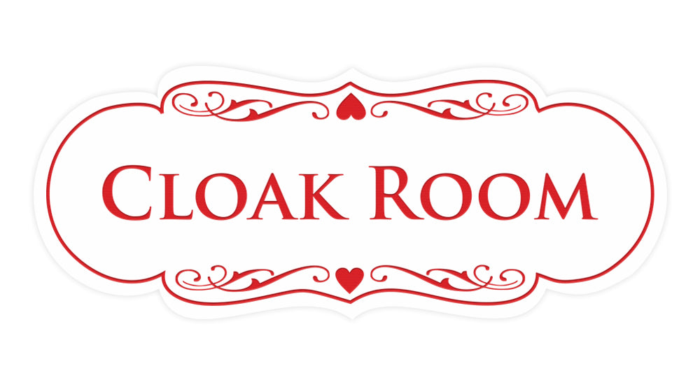 Signs ByLITA Designer Cloak Room Sign